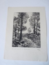 Gravure eau-forte René