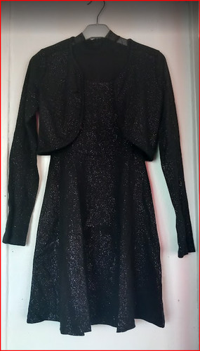 Ensemble robe noire - , pailletée