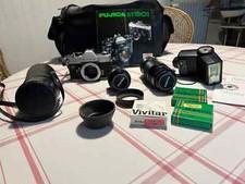  appareil photo boitier FUJICA ST 801  2 objectifs Vivitar 49mm Fujinon 4,5/200