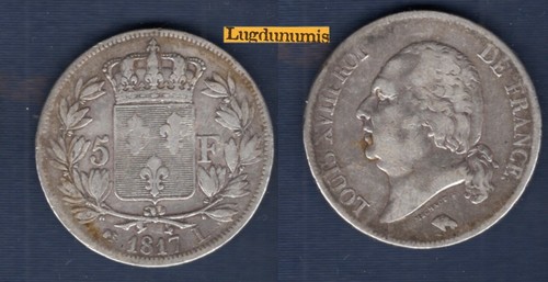 Francs louis xviii 1817 l - 5,