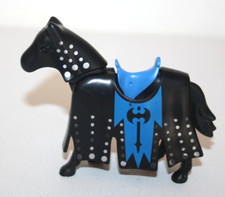PLAYMOBIL 3315 CHEVAL NOIR COUVERTURE PARURE NOIRE CHEVALIER NOIR