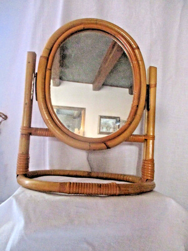 Miroir pivotant rotin - pivotant,