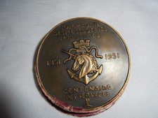 médailles bronze centenaire compagnies des affaires maritimes 1851 1951