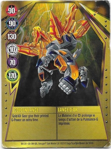 Carte bakugan 2010 golden - 2010,