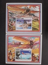 Djibouti Louis Blériot MNH neuf PA 209 210 1984 Bloc Luxe 