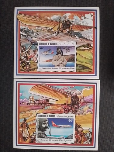 Djibouti louis blériot mnh - djibouti,