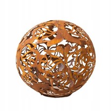 Jardin Terrasse Boule Rose Décorative Acier Corten Boules de Jardin Extérieur...