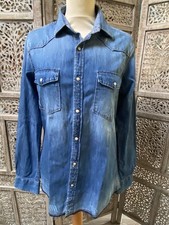 Chemise jean S coton denim bleu SELECTED homme