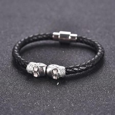 Bracelet homme femme skull duo