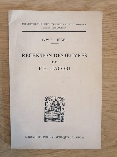 Recension des œuvres h - des, de