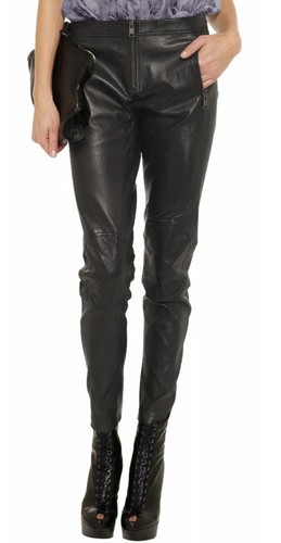 Pantalons cuir noir pour - cuir,