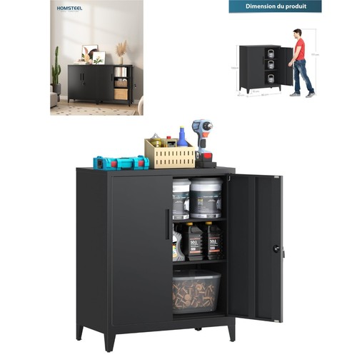 Armoire rangement métal - armoire, en