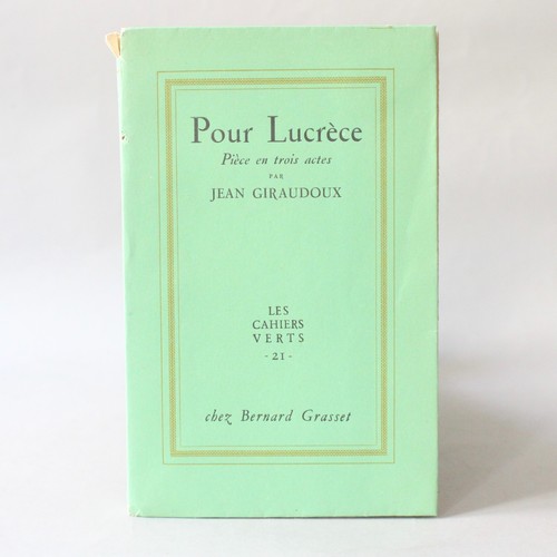 Jean giraudoux pour lucrèce - jean,