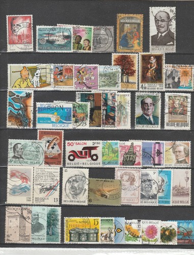 Belgique lot 80 timbres - de,