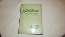 Tracteur GÜLDNER ALD. Liste des pièces et instructions pour la réparation. 91 ps