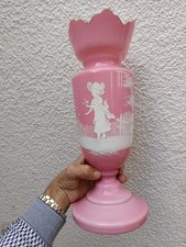 Grand Vase Opaline Mary Gregory Rose