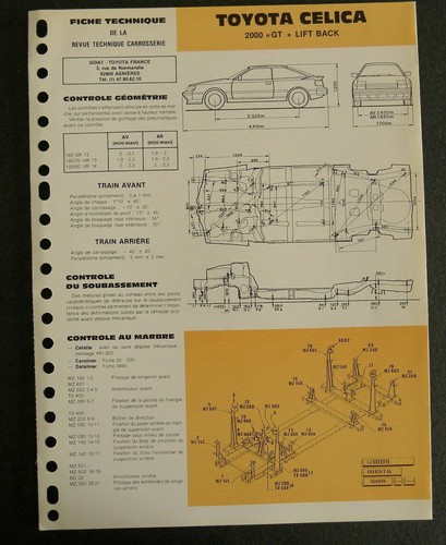 Fiche technique automobile
