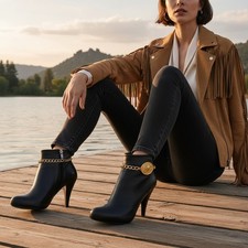 Femme 2PCS Métal Or Coffre