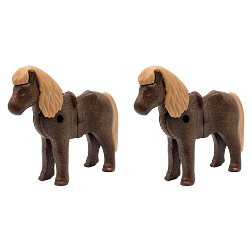 Playmobil poneys marron - 2,