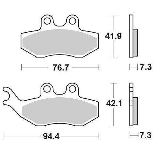 Plaquettes frein sbs 168 - frein, hf