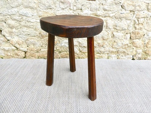 Tabouret tripode bois - tripode, en