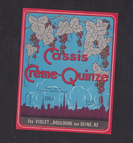 Ancienne étiquette alcool - ancienne,