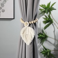 Embrasses de rideaux en macramé, décoration de maison, sangles Boho,