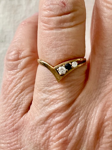 Ancienne bague saphirs - ancienne,