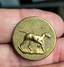 ANCIEN BOUTON . CHASSE VENERIE.CHIEN EPAGNEUL BEAGLE SETTER SPRINGER. 26MM.G.J&F