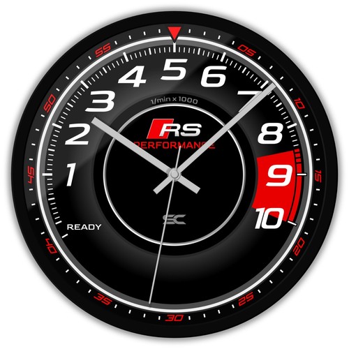 Horloge murale noire - murale,
