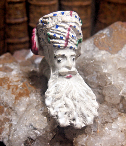 Pipe terre cuite sculptee - pipe,