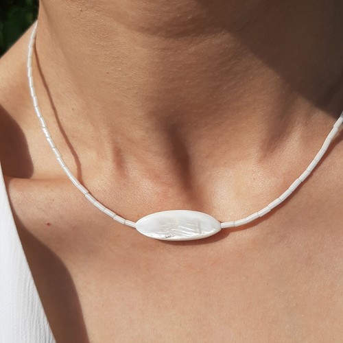 Collier perle miyuki - collier,