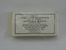 Pansement compressif Small first aid dressing ORIGINAL US ARMY WWII WW2