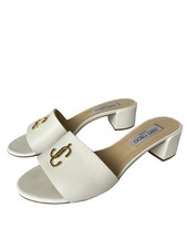 Jimmy Choo Mules White, Size 40