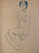 Dessin Alfred Leymarie Nu Nue