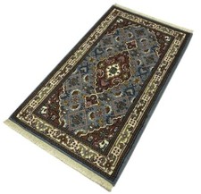 Bleu clair tapis laine - bleu,