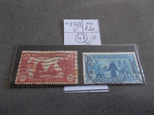 TIMBRE.ITALIE..N°277/8.CATALO