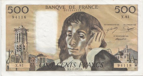 France billet 500 francs - france,