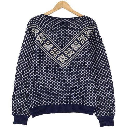 Pull nordique bleu scandinave - pull,