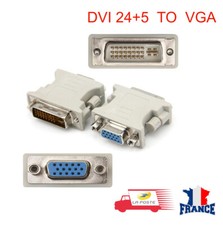 Adaptateur Convertisseur Dvi-I 24+5 Male Vers VGA Femelle Converter