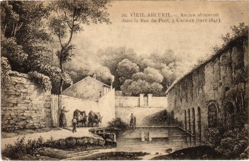 Cpa arcueil ancien abreuvoir - cpa,