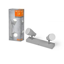 Plafonnier LED Applique Murale Spot Pear Gris 2 X 4,3W GU10 420lm Chaude 2700K