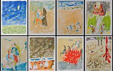 Jules CAVAILLES : Le bien et le mal, 8 LITHOGRAPHIES originales, 1962