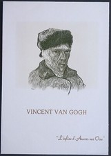Encart Philatélique Tableau Vincent van Gogh Peintre L'Eglise d'Auvers sur Oise
