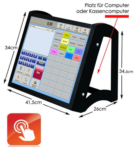 Grand moniteur caisse - de,