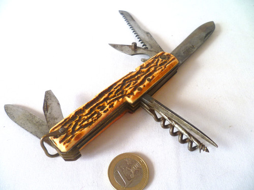 Ancien couteau pliant pradel - couteau,