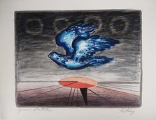 Franz PRIKING : Colombe migratrice, Lithographie originale signée