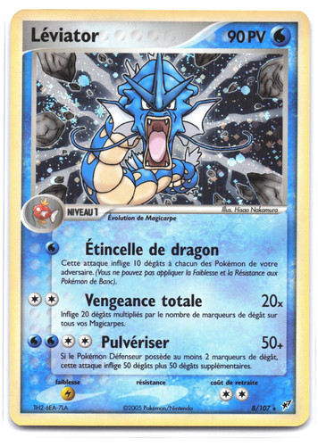 Carte pokémon léviator - carte,