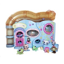 Maison Pet Playhouse pour Little Petshop + 6 personnages / animaux Petshop