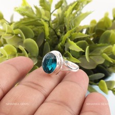 925 Argent Apatite Pierre